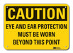 Caution Sign 10 inx14 in Plastic