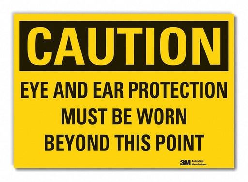Caution Sign 10inx14in Non-PVC Polymer
