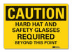Head  Eye Caution Rflct Lbl 3.5inx5in