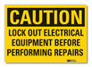 Caution Sign 10inx14in Non-PVC Polymer