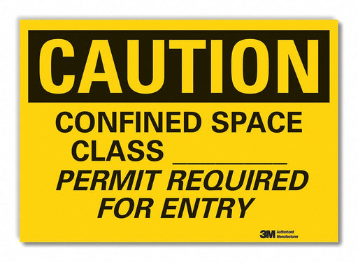 Caution Sign 10inx14in Non-PVC Polymer