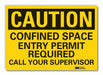 Caution Sign 10inx14in Non-PVC Polymer
