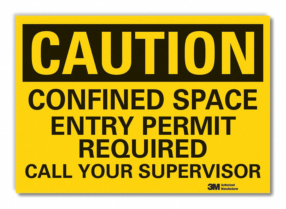 Caution Sign 10inx14in Non-PVC Polymer