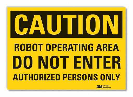 Caution Sign 7inx10in Non-PVC Polymer