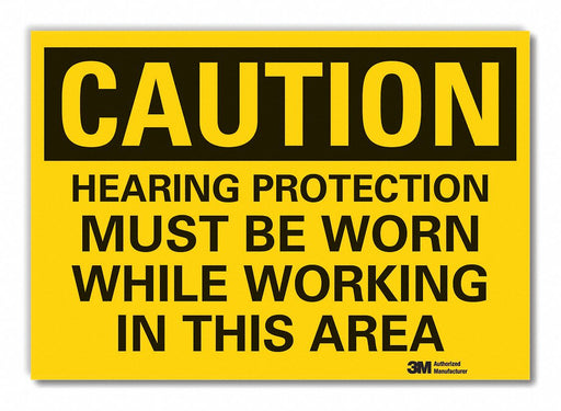 Caution Sign 7inx10in Non-PVC Polymer