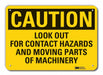 Caution Sign 7 in x 10 in Plastic
