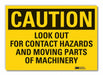 Caution Sign 7in x 10in Non-PVC Polymer