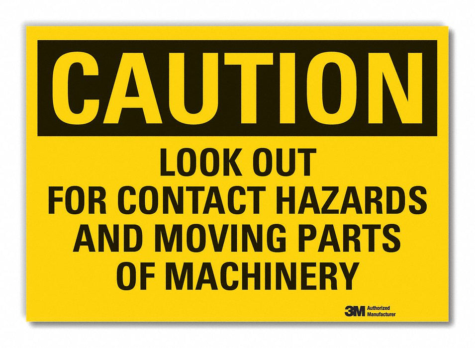 Caution Sign 10in x 14in Non-PVC Polymer