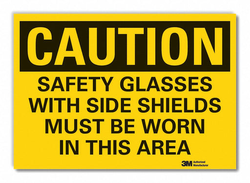 Caution Sign 7in x 10in Non-PVC Polymer