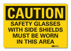 Eye Caution Rflct Label 3.5in x 5in