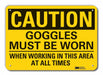 Rflct Eye Caution Sign 7x10in Aluminum