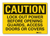 Caution Sign 7inx10in Non-PVC Polymer
