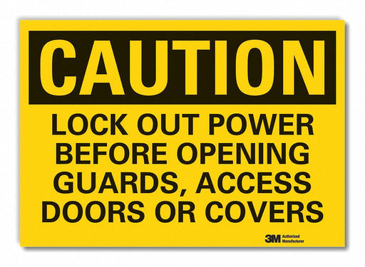 Caution Sign 10inx14in Non-PVC Polymer