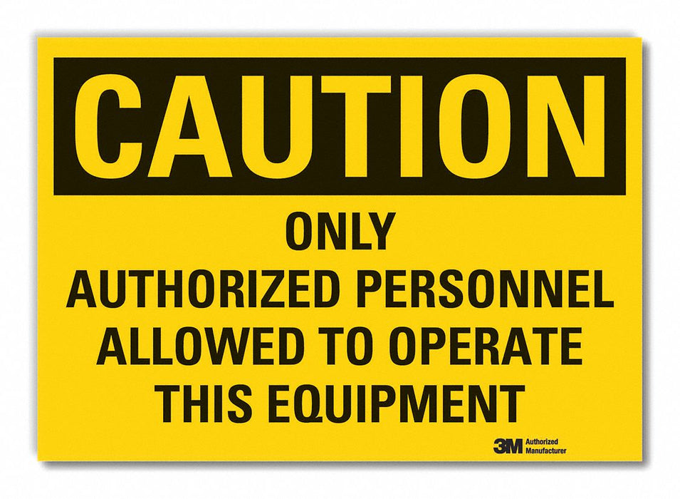 Caution Sign 10inx14in Non-PVC Polymer