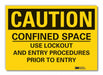 Caution Sign 10inx14in Non-PVC Polymer