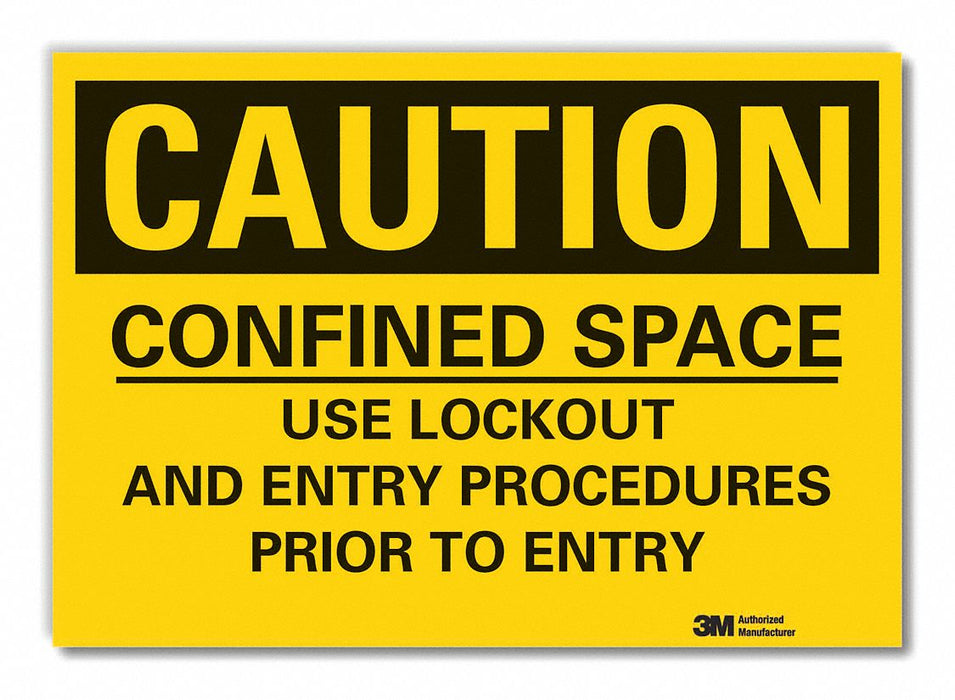 Caution Sign 10inx14in Non-PVC Polymer