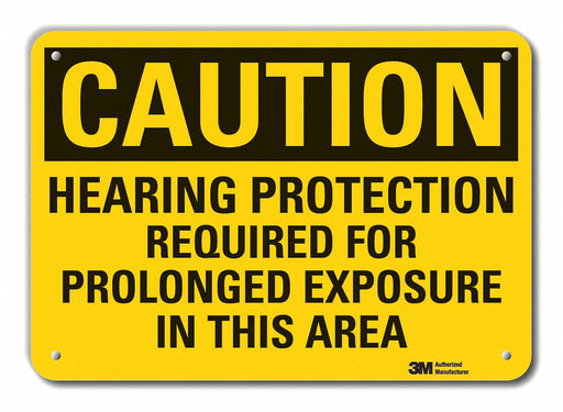 Caution Sign 10 in x 14 in Plastic