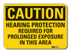 Rflct Hearing Caution Sign 10x14in Alum