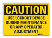 Caution Sign 7inx10in Non-PVC Polymer