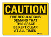 Keep Clear Caution Rflctv Lbl 3 1/2x5in