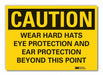 Caution Sign 10inx14in Non-PVC Polymer