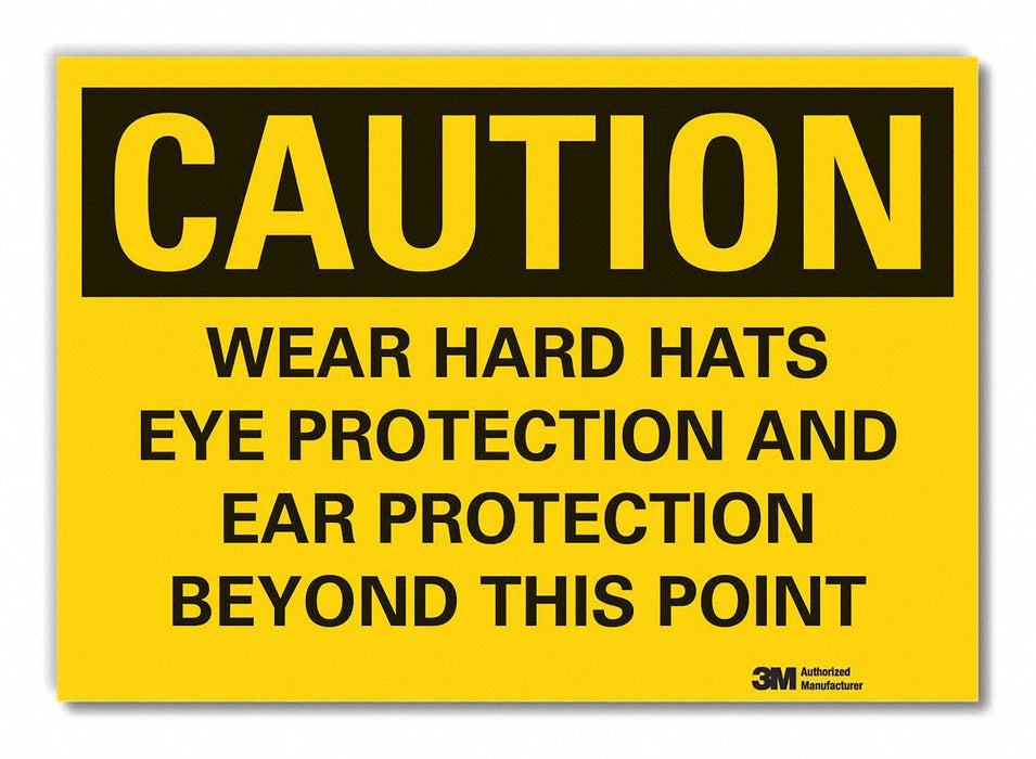 Caution Sign 10inx14in Non-PVC Polymer
