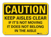 Caution Sign 7 in x 10 in Plastic