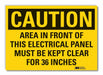 Elec Panel Caution Rflctv Label 7inx10in