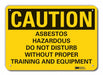 Caution Sign 7 in x 10 in Plastic