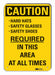 Rflctv Hard Hat Caut Sign 14x10in Alum