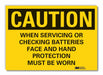 Caution Sign 10inx14in Non-PVC Polymer