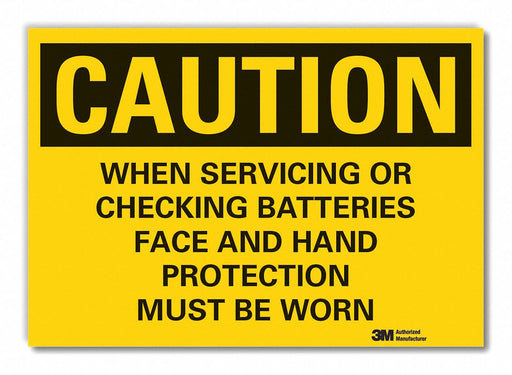 Caution Sign 10inx14in Non-PVC Polymer