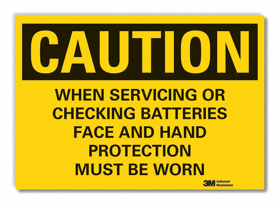 Caution Sign 10inx14in Non-PVC Polymer