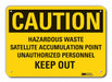 Caution Sign 10 inx14 in Plastic