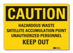 Caution Sign 10inx14in Non-PVC Polymer