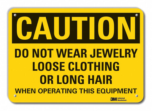 Caution Sign 10 inx14 in Plastic