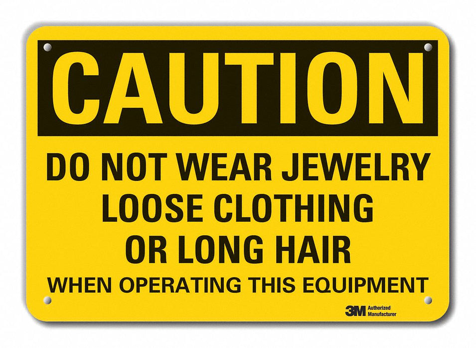 Caution Sign 10 inx14 in Plastic