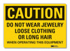 Caution Sign 10inx14in Non-PVC Polymer