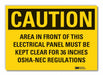 Caution Sign 10inx14in Non-PVC Polymer
