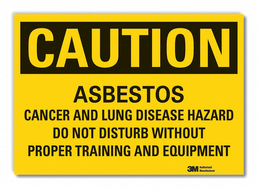 Caution Sign 7inx10in Non-PVC Polymer