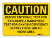 Explosive Mtrl Caution Rflct Lbl 5x7in