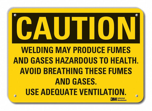 Rflct Welding Hzrd Caution Sign 7x10in