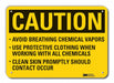 Rflct PPE Caution Sign 7x10in Aluminum