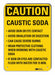 Caution Sign 14 in x 10 in Plastic