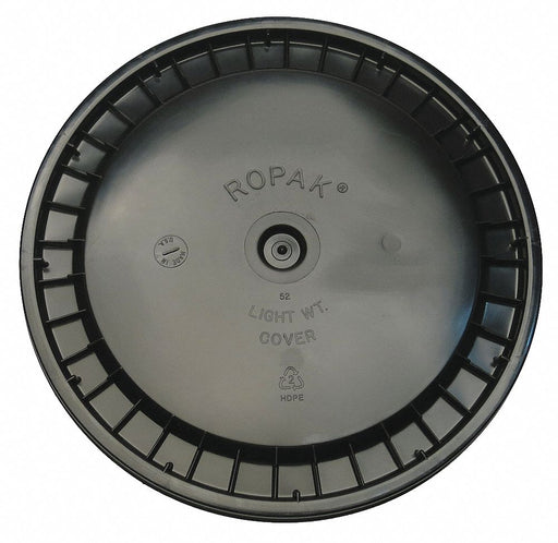 K4870 Pail Lid 12.25 in OD Plastic Black
