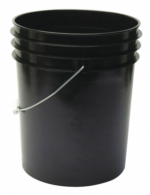 K7700 Pail Polyethylene Black Open Head