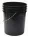 K7700 Pail Polyethylene Black Open Head