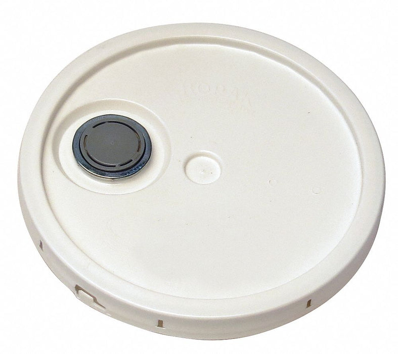 Pail Lid 12.25 in OD Plastic White