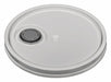 Pail Lid 12.25 in OD Plastic White