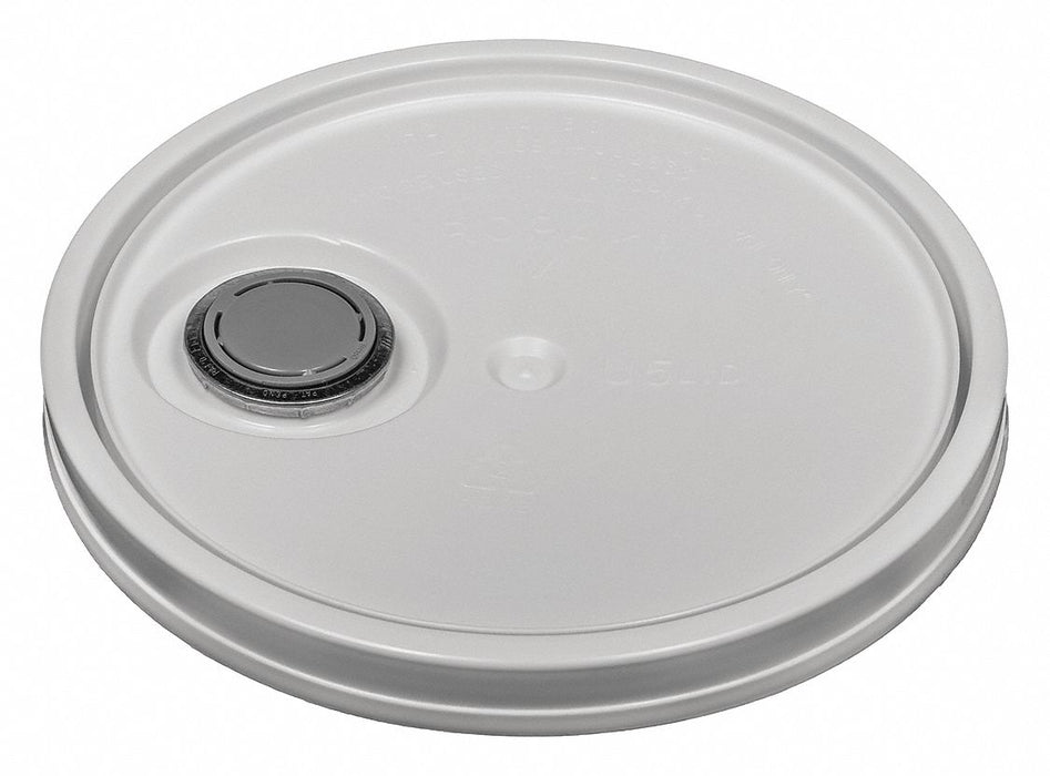 Pail Lid 12.25 in OD Plastic White